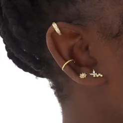 Bague d'oreille dorée - PALMA