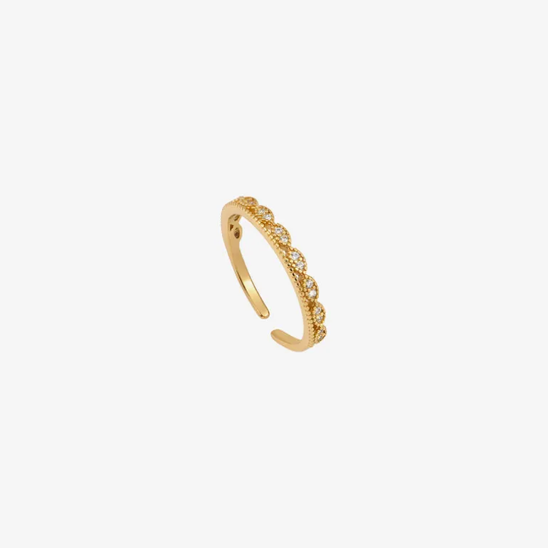 Bague plaquée or - BONNIE