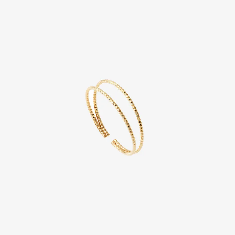 Bague plaquée or - N°10