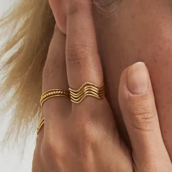 Bague plaquée or - N°5