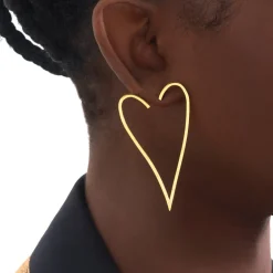 Boucles d'oreilles dorées amour - KIND OF THINGS