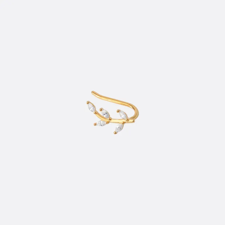 Boucles d'oreilles dorées acacia - KIND OF THINGS