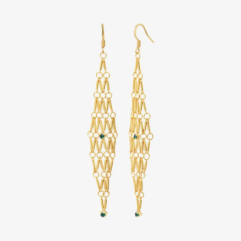 Boucles d'oreilles dorées grand modele - BARBARA