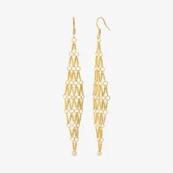 Boucles d'oreilles dorées grand modele - BARBARA