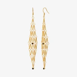 Boucles d'oreilles dorées grand modele - BARBARA