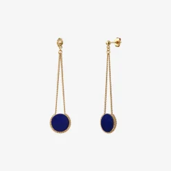 Boucles d'oreilles dorées longues - LADY