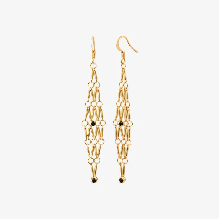 Boucles d'oreilles dorées petit modele - BARBARA