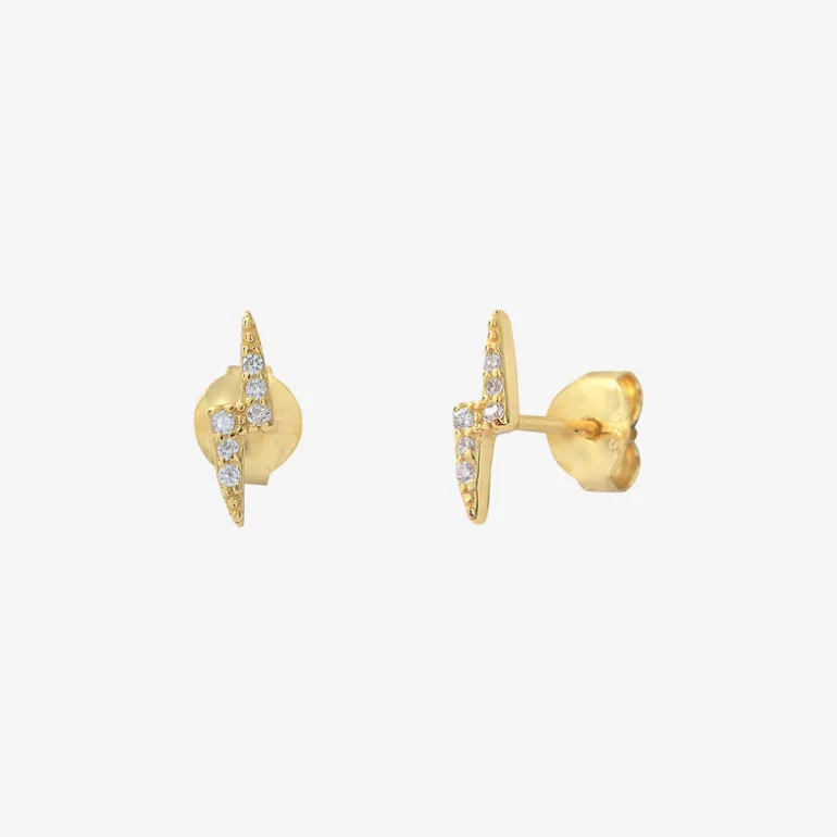 Boucles d'oreilles puces dorées - TORN