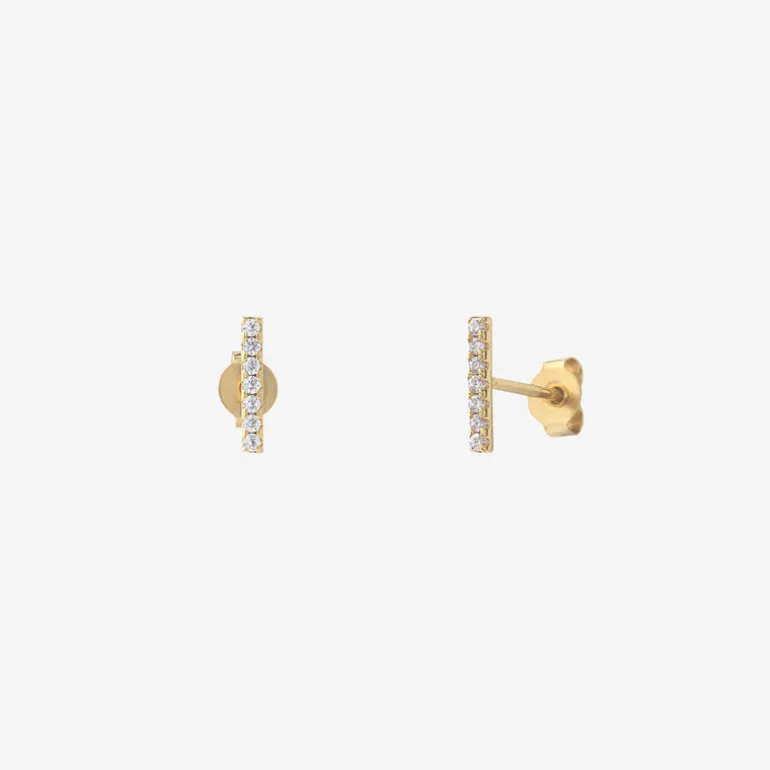 Boucles d'oreilles puces dorées - GIL