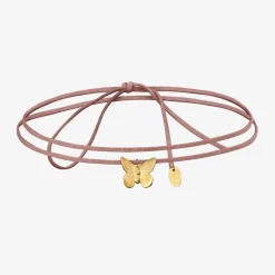 Collier cordon doré petit modèle - BUTTERFLY