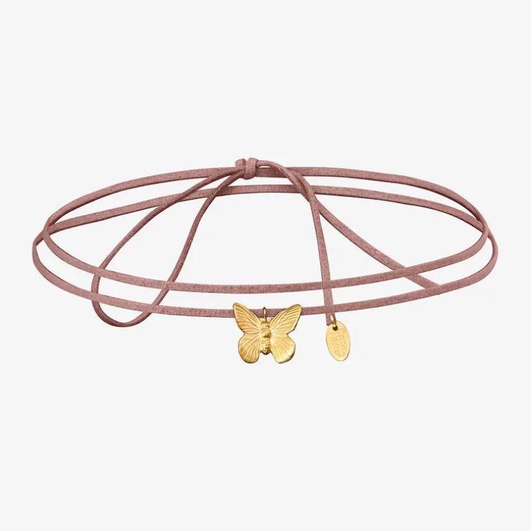 Collier cordon doré petit modèle - BUTTERFLY