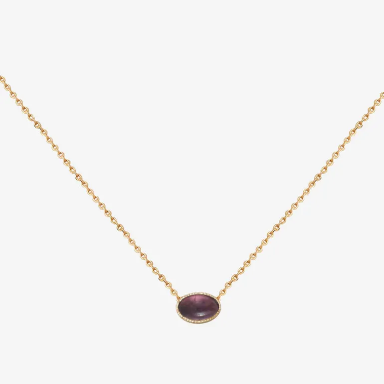 Collier doré - CAB OVALE