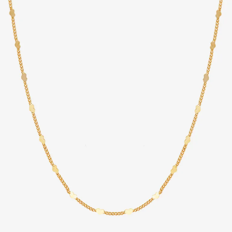 Collier doré chaines simples - MINI HEARTS