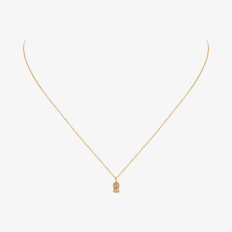Collier doré champ crystal - PARTY