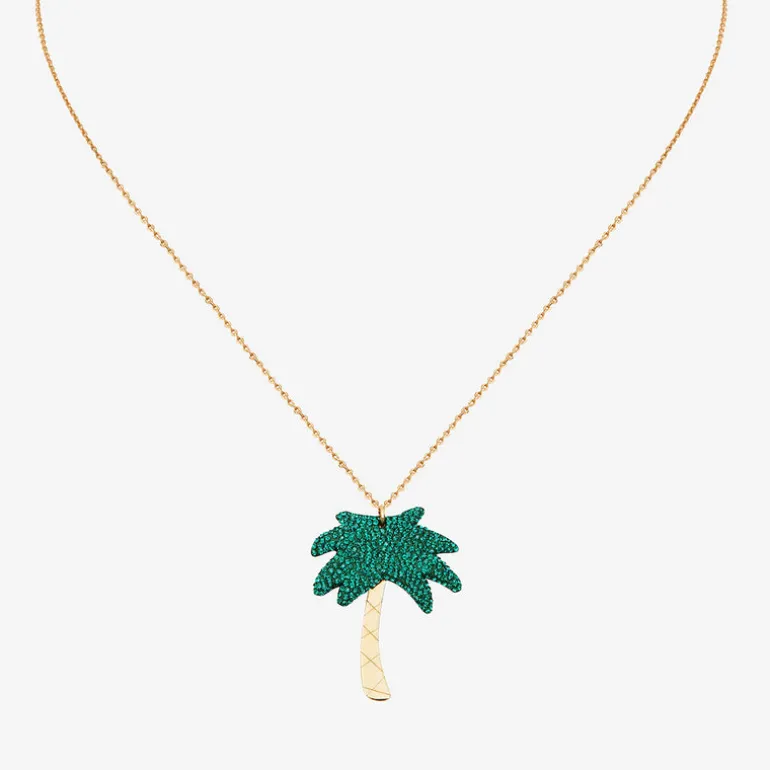 Collier doré Palmtree XL - KUCHI